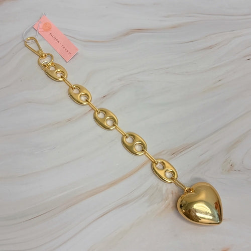 Equestrian Heart Bag Charm