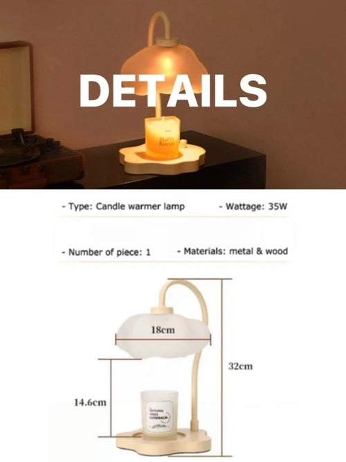 Cloud Candle Warmer Lamp – Timer Electric Warmer for Large Candles