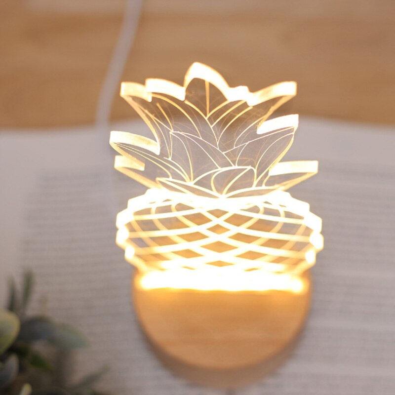 Pineapple Bedside Lamp – Cute Aesthetic Table Lamp for Bedroom