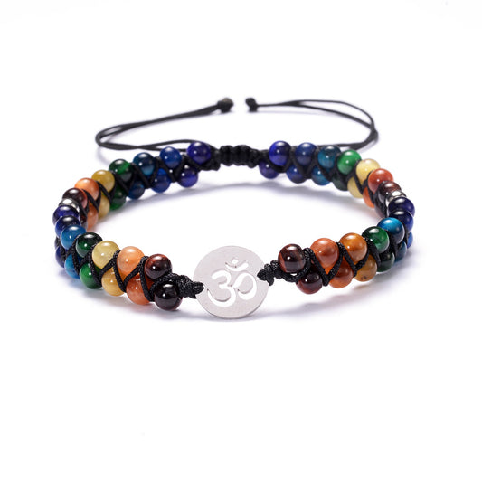 7 Chakra Tiger Eye Bracelet – Meditation & Yoga Energy Bracelet