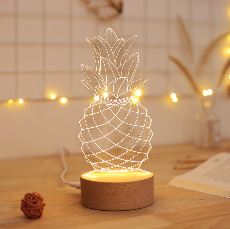 Pineapple Bedside Lamp – Cute Aesthetic Table Lamp for Bedroom