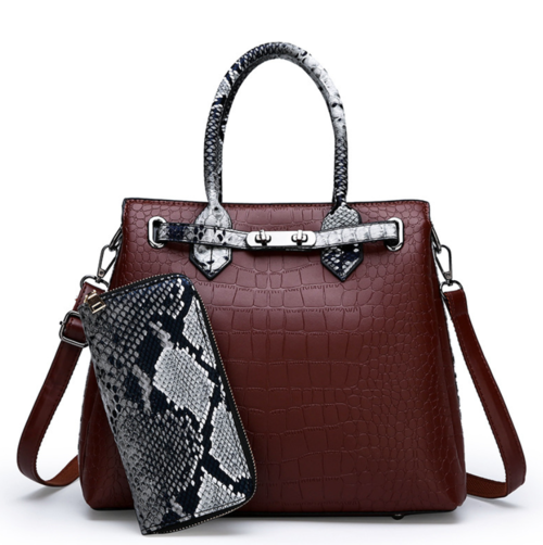 Cowhide Boston Bag – Structured Leather Handbag