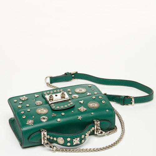 Small Leather Crossbody – Dark Green | Genuine Leather