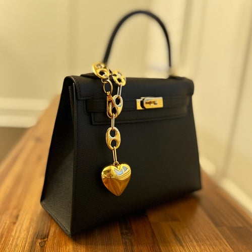 Equestrian Heart Bag Charm