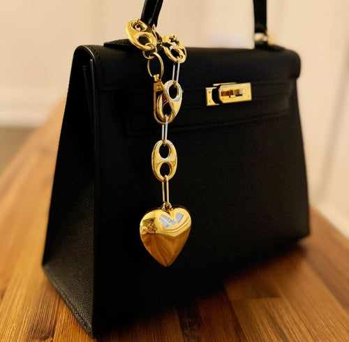 Equestrian Heart Bag Charm
