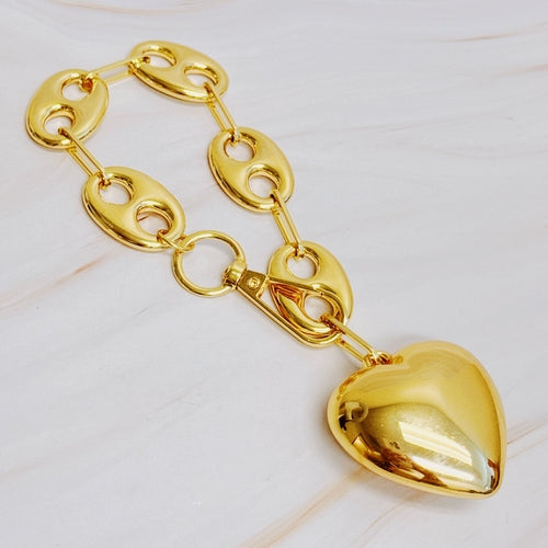 Equestrian Heart Bag Charm