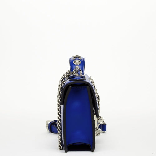 Studded Leather Crossbody – Royal Blue | Genuine Leather