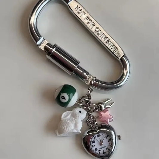 Vintage Pocket Watch Bag Charm