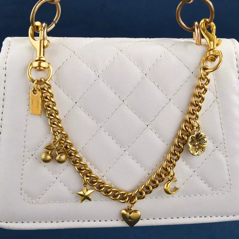 Cherry Blossom Alloy Bag Charm