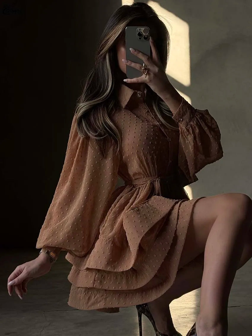 Dolly Power Lapel Dress