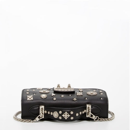 Rebel Stud Mini Crossbody – Black