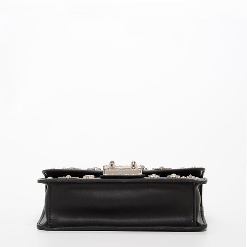 Rebel Stud Mini Crossbody – Black
