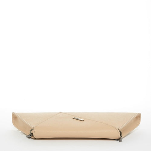 Amethyst Mnemosyne Bare Luxe Clutch – Nude Leather Evening Bag