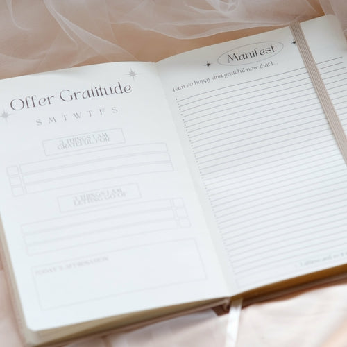 33x3 Manifestation Journal – Vegan Leather Law of Attraction Planner